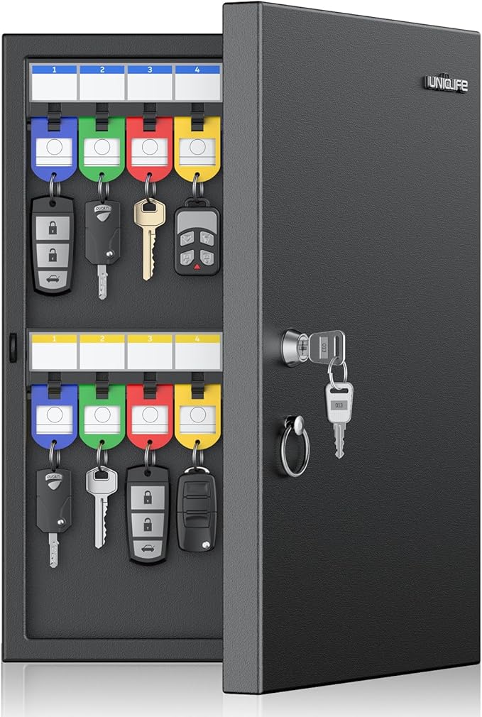 Uniclife 32 Position Key Lock Box, Wall Mount Key Box, Car Key Organizer by UnicLife