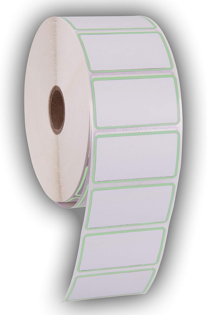 2.25" X 1.25" Direct Thermal Perforated Stickers Labels by KENCO