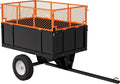 ATV UTV Trailer, Garden Utility Trailer Tow Behind Dump Trailers, 17 Cu.Ft by Hipicute