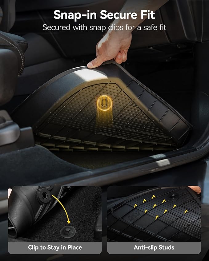 3W Floor Mats for Benz C-Class 2022-2026 C300/C43 AMG/C63 AMG S/C63 AMG S E - Image 5