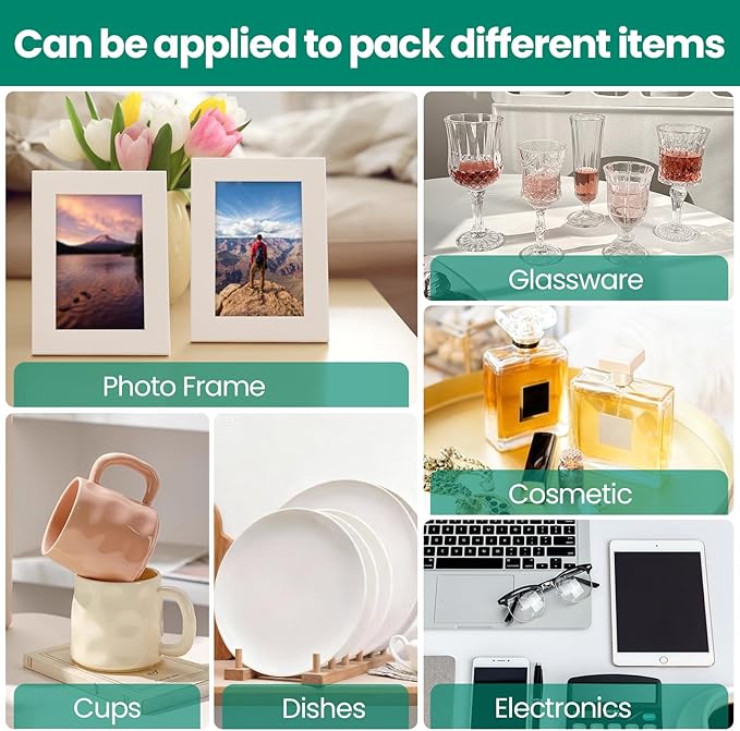 560 pcs Moving Packaging Supplies, 280 Cushioning Foam Pouches and Sheets - Image 4