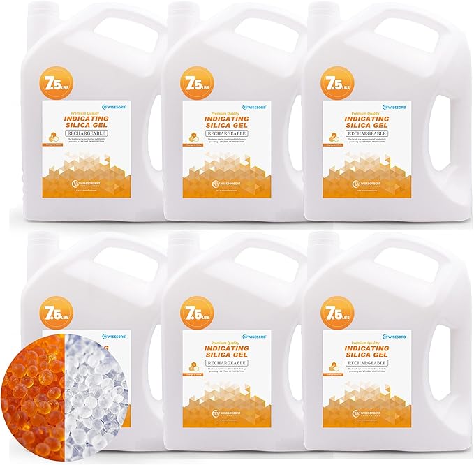 Orange Premium Indicating Silica Gel Beads by Wisesorb