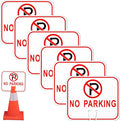 Geetery 6 Pcs No Parking Signs Traffic Cone, 12.6 x 10.43 Inches Plastic by Geetery