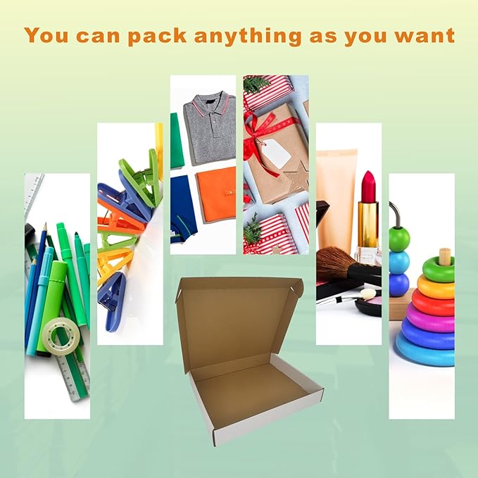 100 Pack 13x11x2'' Small Shipping Boxes, Corrugated Cardboard Mailers - Image 5