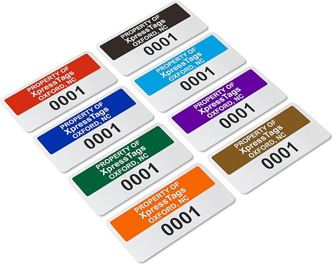 XpressTags 1" x 2" Custom Asset Tags - Image 3