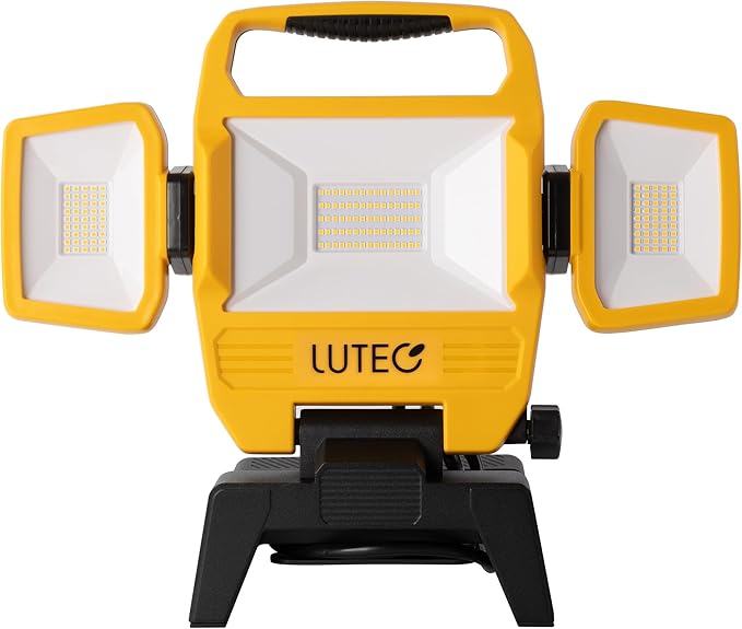 LUTEC 91.6W 10000 Lumen LED Work Light, Foldable Work Lights by LUTEC