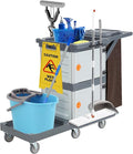 Commercial 3-Shelf Janitorial Cart by OUTGOODS