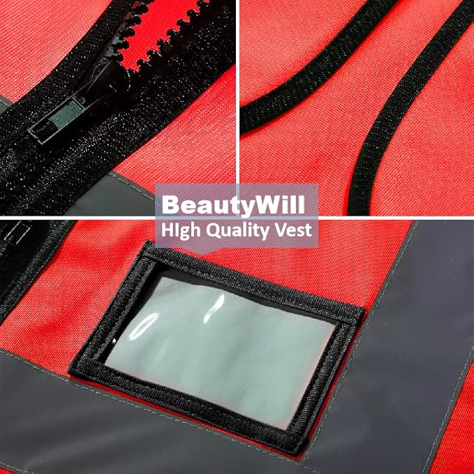 BeautyWill Custom Logo Safety Vest Class2 High Visibility Reflective Vest - Image 4