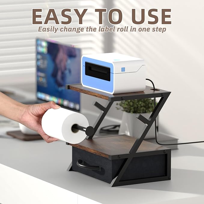 Label Holder for Rolls and Fan-Fold Labels, Shipping Thermal Label Holder - Image 5