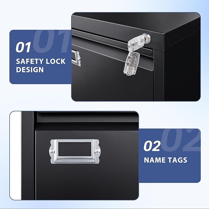 5 Drawer File Cabinet, Filing Cabinets - Image 6