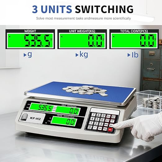 MEIYA Industrial Counting Scale, 30kg/0.5g Digital Coin Scale - Image 5