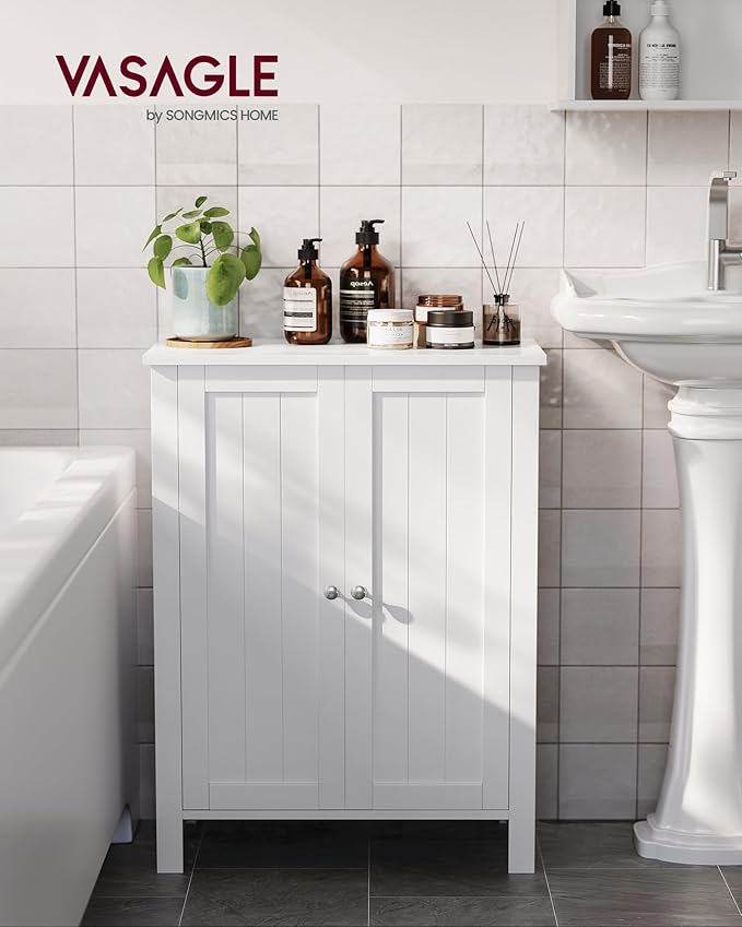 VASAGLE Floor Storage Cabinet, Freestanding Storage Unit - Image 2