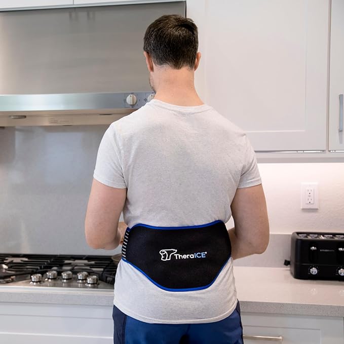 TheraICE Ice Pack for Back Brace for Lower Back Pain | 2 Hot or Cold Therapy - Image 6