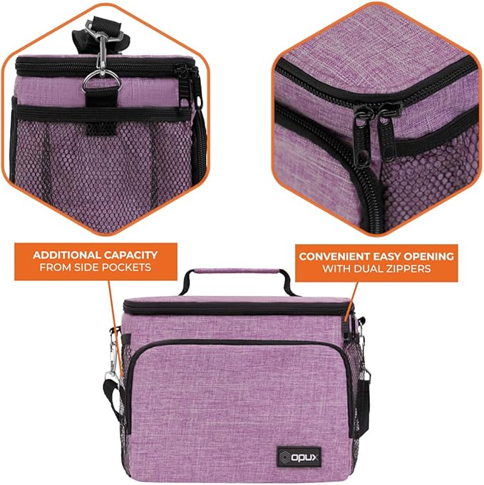 OPUX Insulated Lunch Bag for Men Women, Soft Lunch Box for Office Work School - Image 6