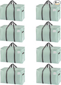 VENO 8 Pack Moving Bags and Large Christmas Storage Bins by Veno