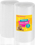 2 Pack-12 inchx100ft Total Small Bubble Cushioning Wrap Bubble Wrap by Ctarsthome