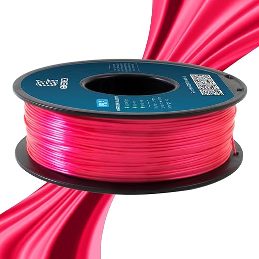Geeetech Silk PLA Filament 1.75mm, Metal-Like Shiny Silk Rose Pink 3D Filament - Image 3