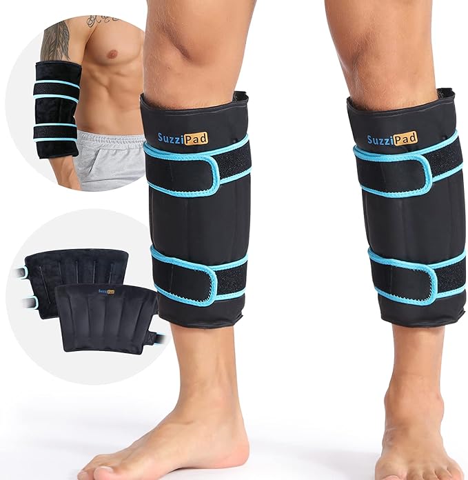 SuzziPad 360° Cold Pack for Calf, Arm & Elbow – Ice Wrap by SUZZIPAD