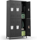 6 Doors Locker Storage Cabinet, Metal Locker by BIZOEIRON