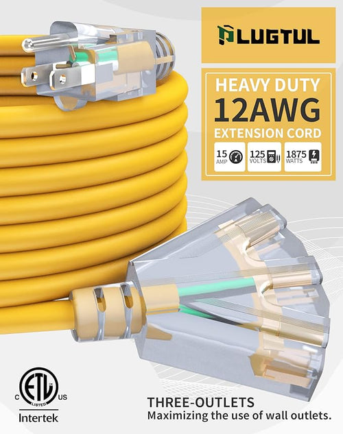 15Ft 12/3 Outdoor Extension Cord - Image 2