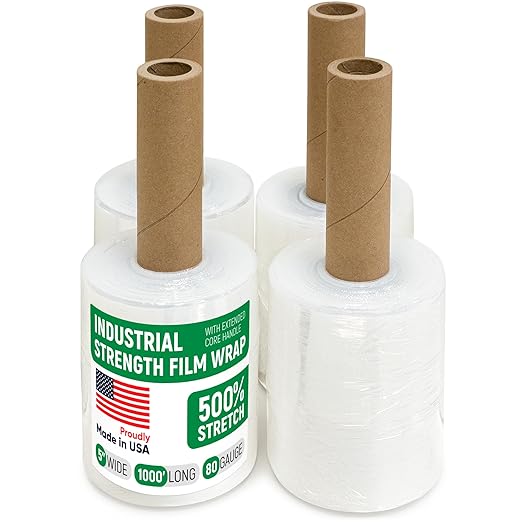 5" x 1000' Industrial Strength Mini Stretch Wrap by Paclord