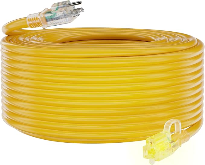 HUANCHAIN 12/3 25ft 2 Pack Heavy Duty Outdoor Extension Cord 25 ft Waterproof - Image 8