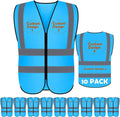BeautyWill Custom Safety Vest Customized Logo Class 2 High Visibility by BeautyWill