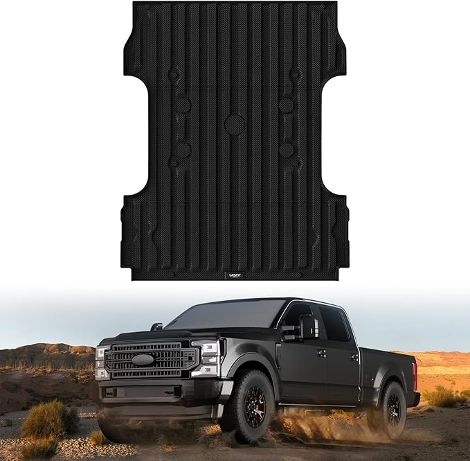 LASFIT Bed Mat 6.75ft for Ford F250 F350 F450 2017-2026 Super Duty 81.9" Truck by LASFIT