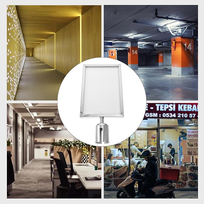 VICASKY Stanchion Sign Holder Queue Barrier Crowd Control Barriers Retractable - Image 9