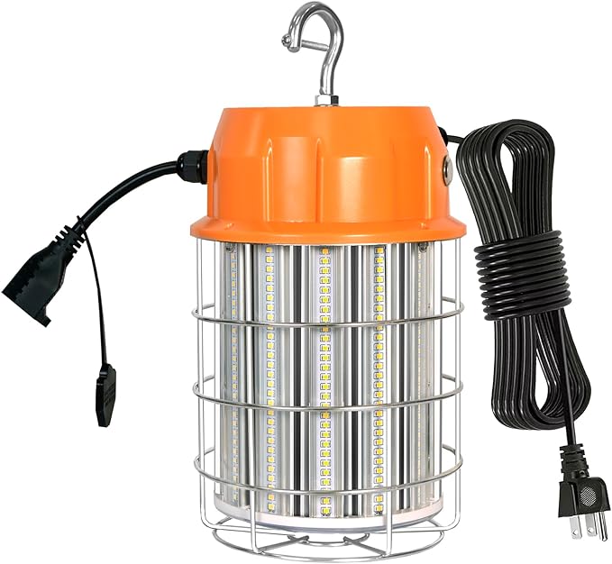 100W LED Temporary Work Light, 5000K 13000Lm Portable Work Lights by SuperBrightLEDCornLightBulb