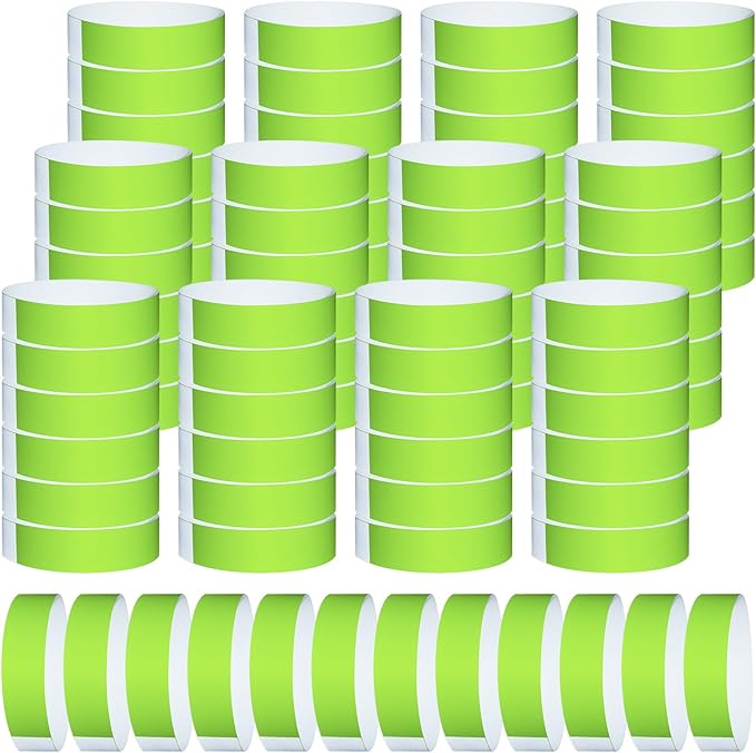 1200 Pcs Plastic Paper Wristbands by Wiyodaho