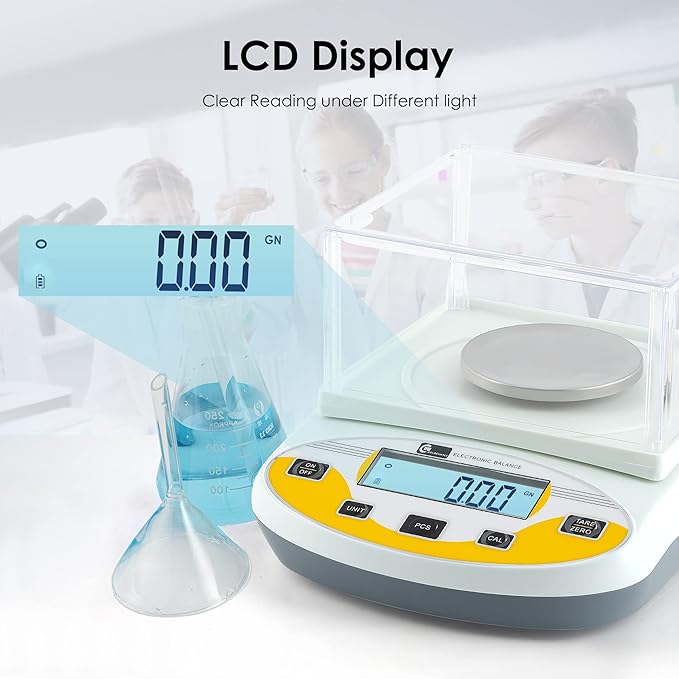 CGOLDENWALL Lab Scale 0.001g Laboratory Analytical Balance Digital Jewelry - Image 4