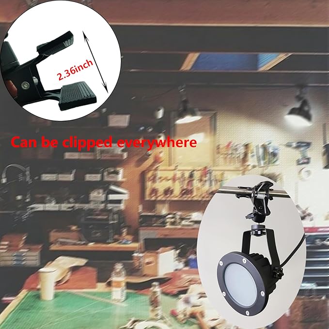 Clip Floodlight 30W LED Work Light IP65 Waterproof 300W Equivalent 11.5ft 3.5m - Image 4