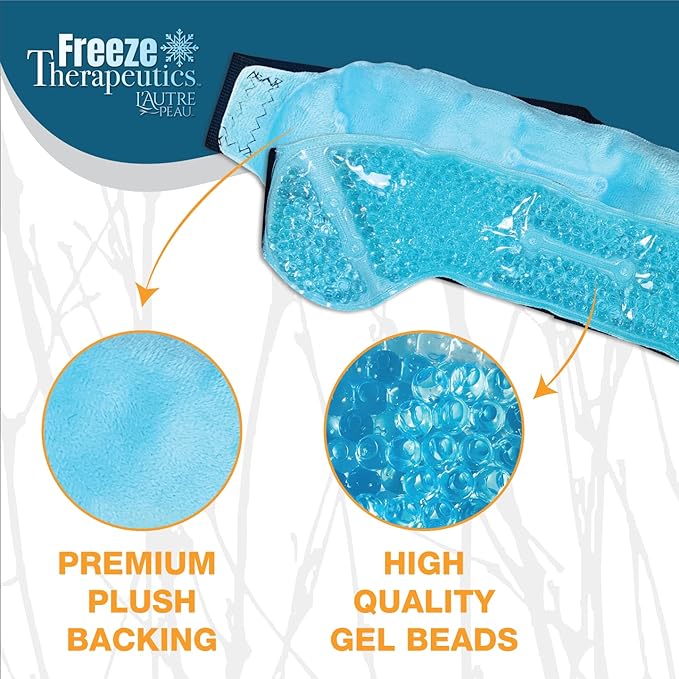 USA Merchant | Hot/Cold Plush Gel Bead Migraine Wrap| Freeze Therapeutics by - Image 5