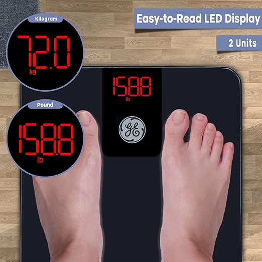 GE Digital Bathroom Scale for Weight, Smart Bluetooth Body Weight and BMI - Image 2
