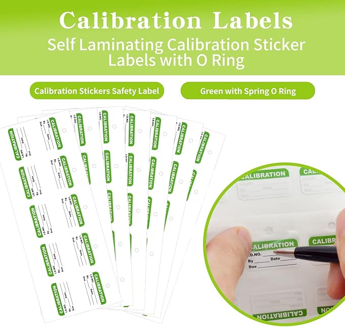 300 Pack 0.5" x 1" Self Laminating Calibration Labels - Image 4