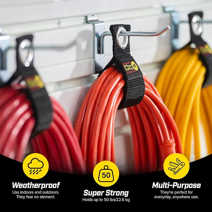 Heavy-Duty Wrap-It Storage Straps, 10-inch - Image 4