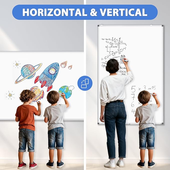 WALGLASS Large White Board Dry Erase - Image 2