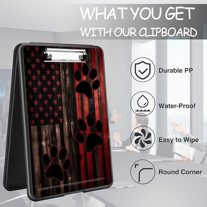 Clipboard with Storage, High Capacity Plastic Storage Clipboard with Pen Holder - Image 6