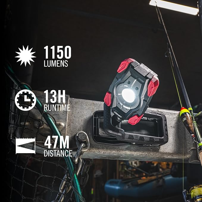 Coast CL10R 1000 Lumen Rechargeable Dual Power Rotating LED Magnetic Clamp Light - Image 2