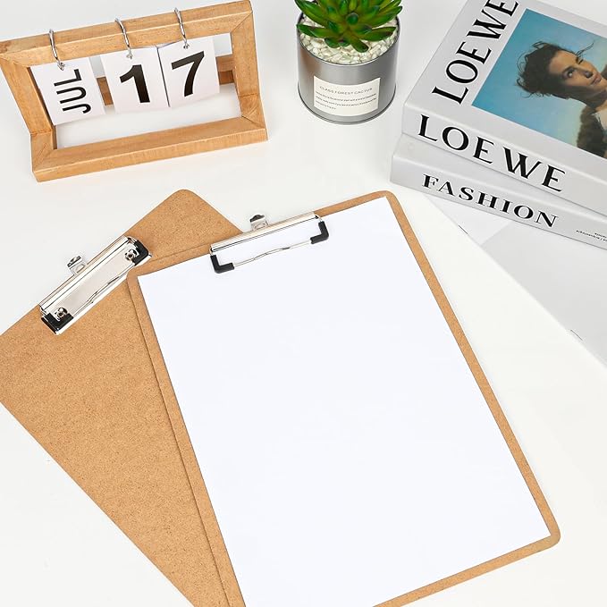 6 Pack Clipboards, Clipboards for Classroom, Letter Size Wooden Clipboard - Image 2