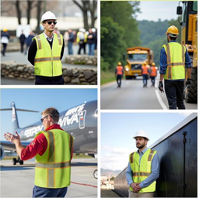 BeautyWill 10/20 Pack Custom Logo Safety Vest, Bulk High Visibility Class 2 - Image 5