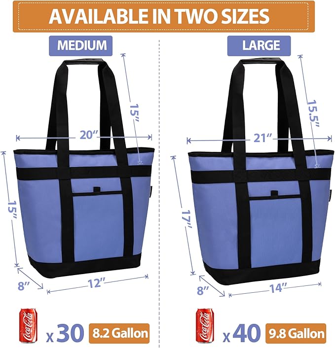 Insulated Cooler Bag, Reusable Grocery Bags - Image 4