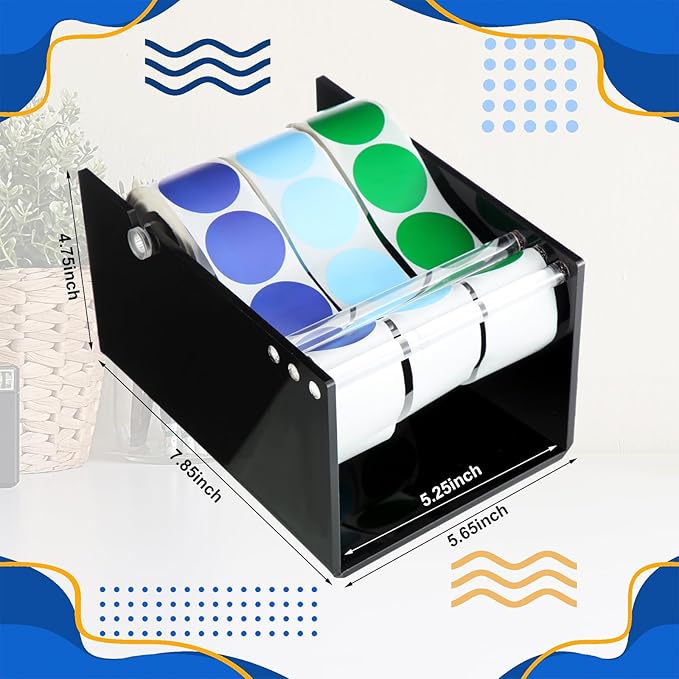 1 Pcs Adjustable Label Dispenser 3 Disks Sticker Roll Holder Sticker Dispenser - Image 2