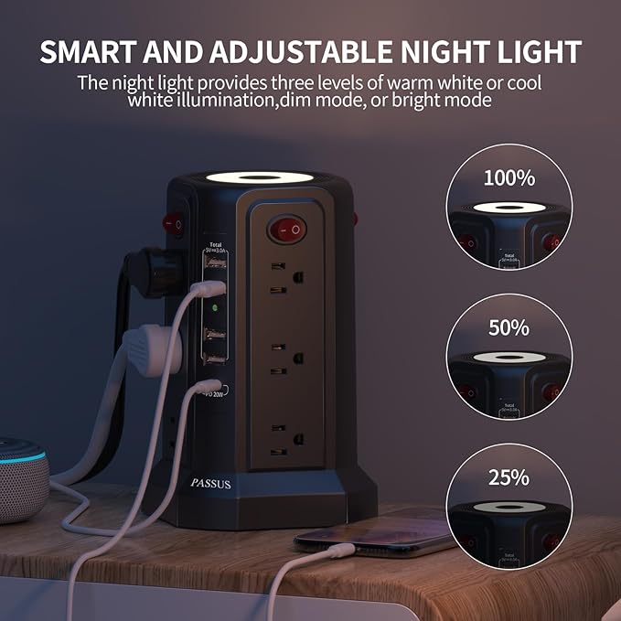 Surge Protector Power Strip - Image 4