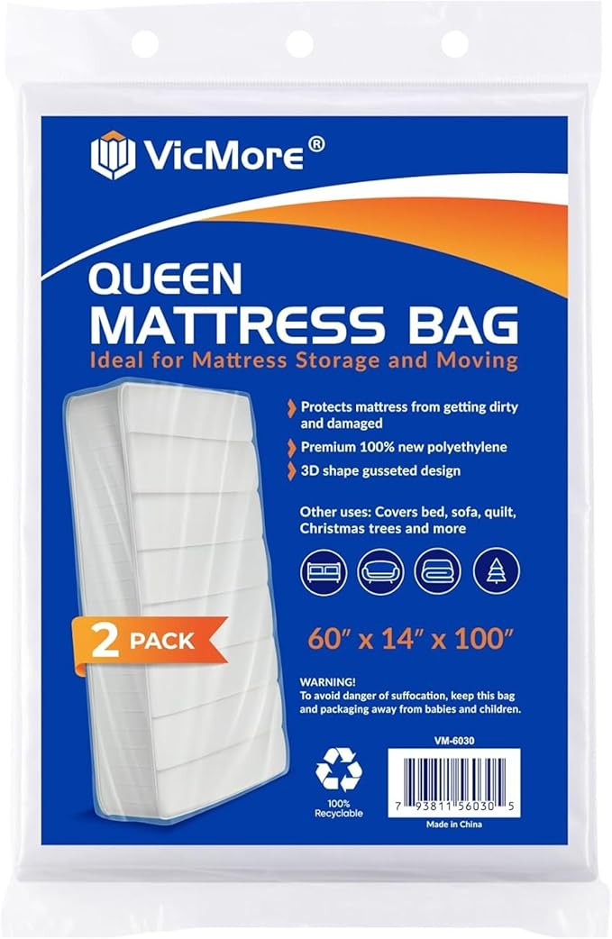 VICMORE 2 Pack Queen Mattress Bags by VicMore