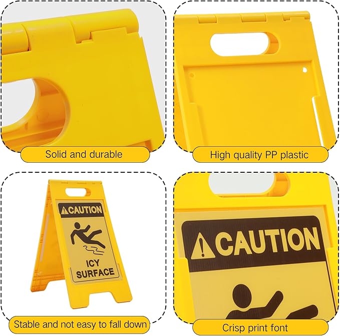 Macarrie 2 Pieces 24.5 x 12.6 Inch 'Caution - Image 3