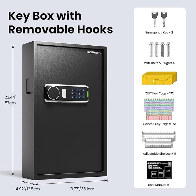 Heavy Duty 172 Keys Electronic Key Lock Box - Image 2
