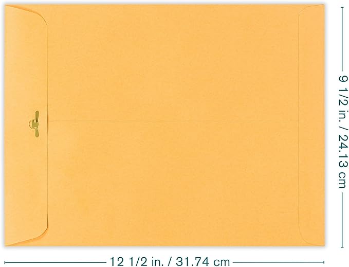 Clasp Envelopes – 9.5x12.5 Inches Brown Kraft Catalog Envelopes Letter Size -15 - Image 2