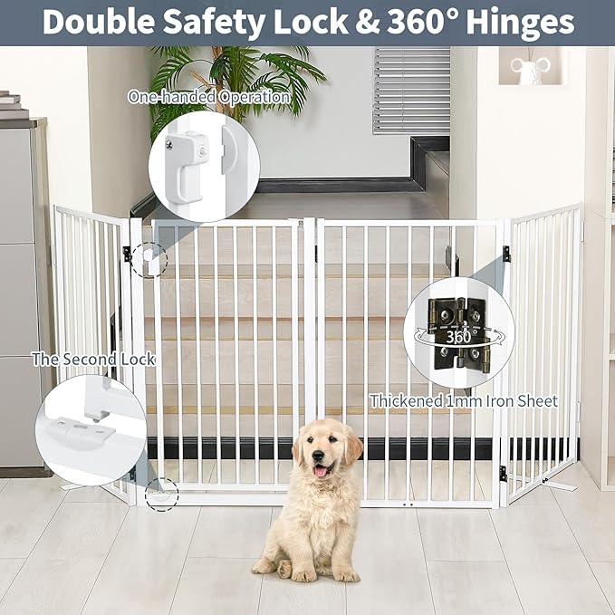 Metal Freestanding Dog Gates - Image 3